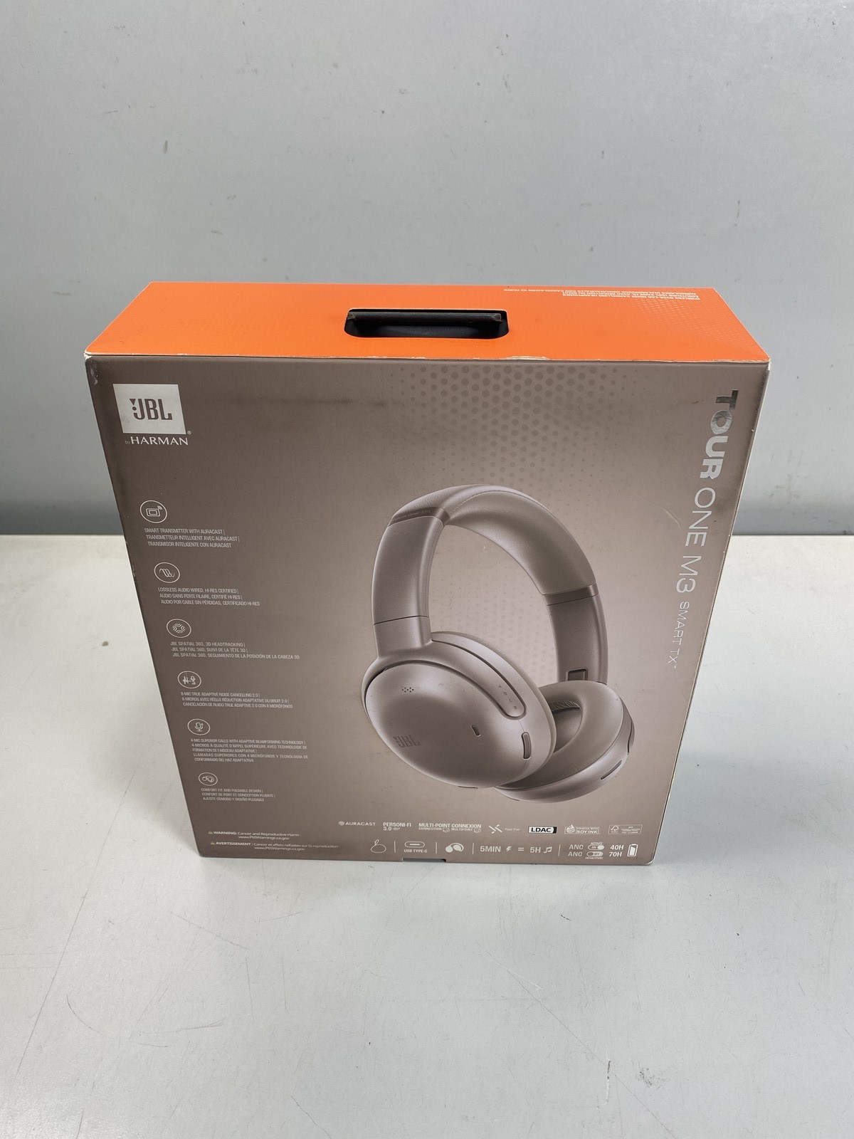 JBL – Tour One M3 Smart TX Wireless Headphones – Latte