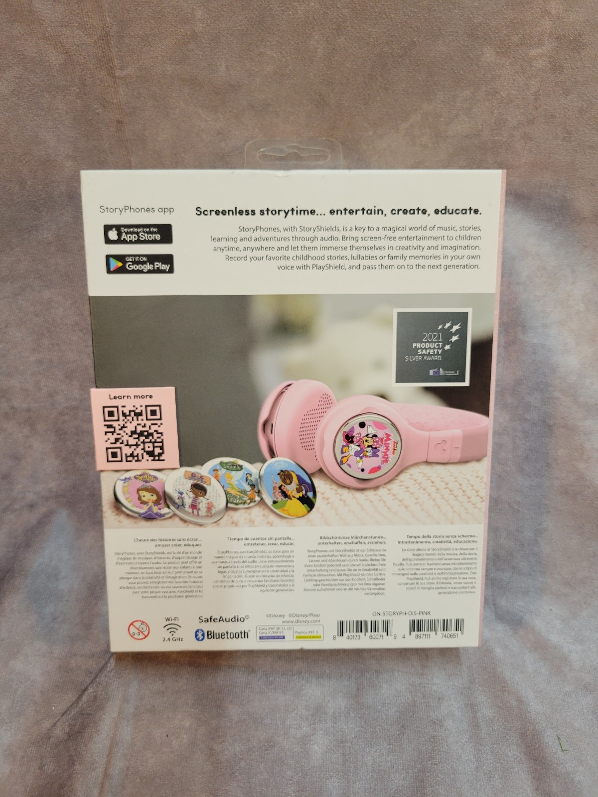 STORYPHONES Storytelling HEADPHONES for KIDS Disney Bundle with Stories Pink NEW