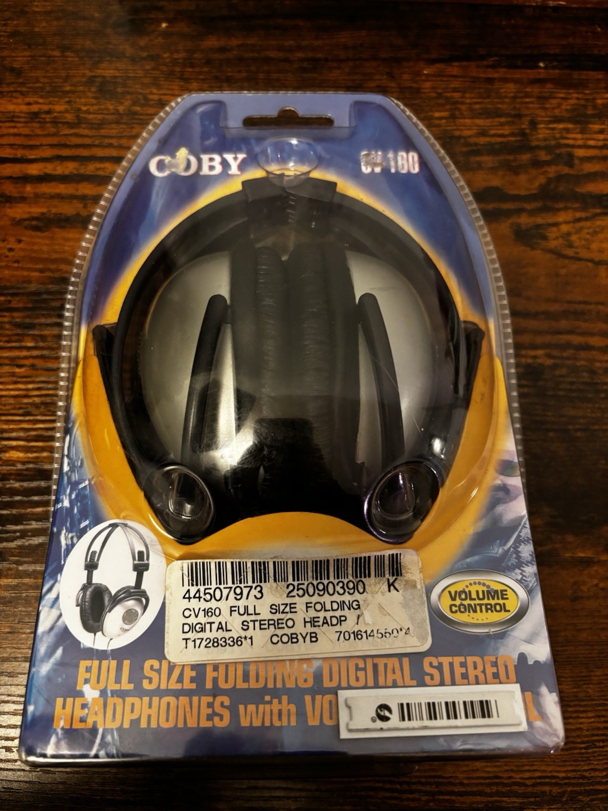 Coby CV160 FULL SIZE FOLDING VOLUME CONTRO DIGITAL STEREO HEADP
