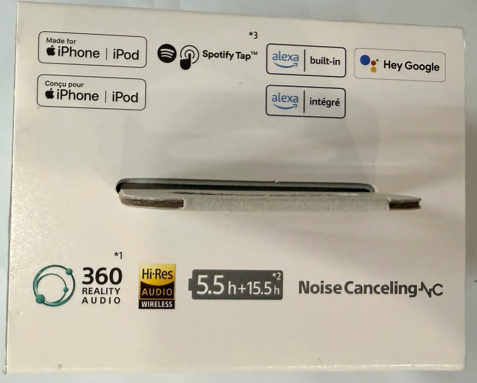 Sony LinkBuds Fit Truly Wireless Noise Canceling Earbud Headphones – White