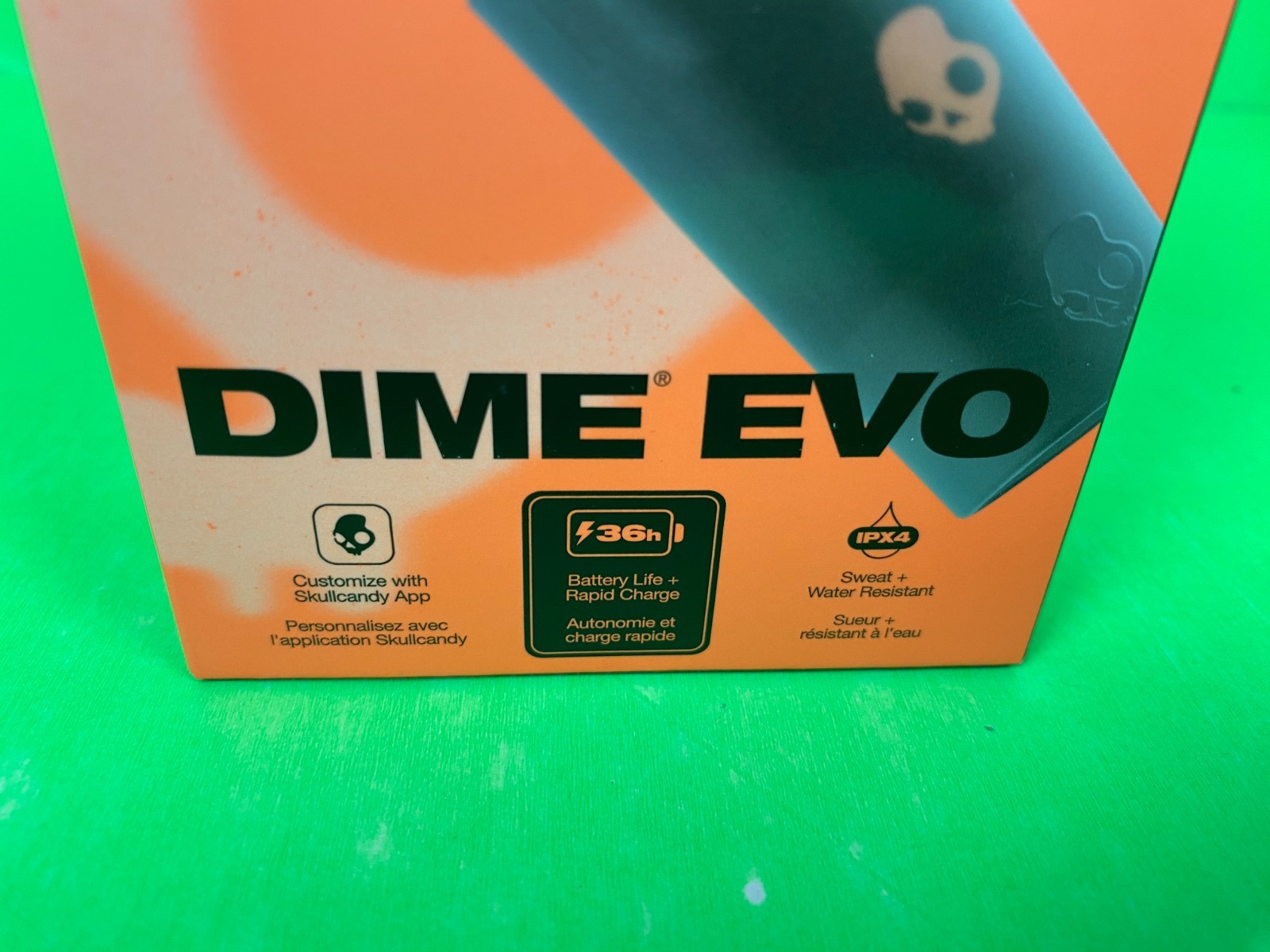 L@@K BRAND NEW SEALED SKULLCANDY DIME EVO EARBUDS 36HR BLACK WATER RESISTANT