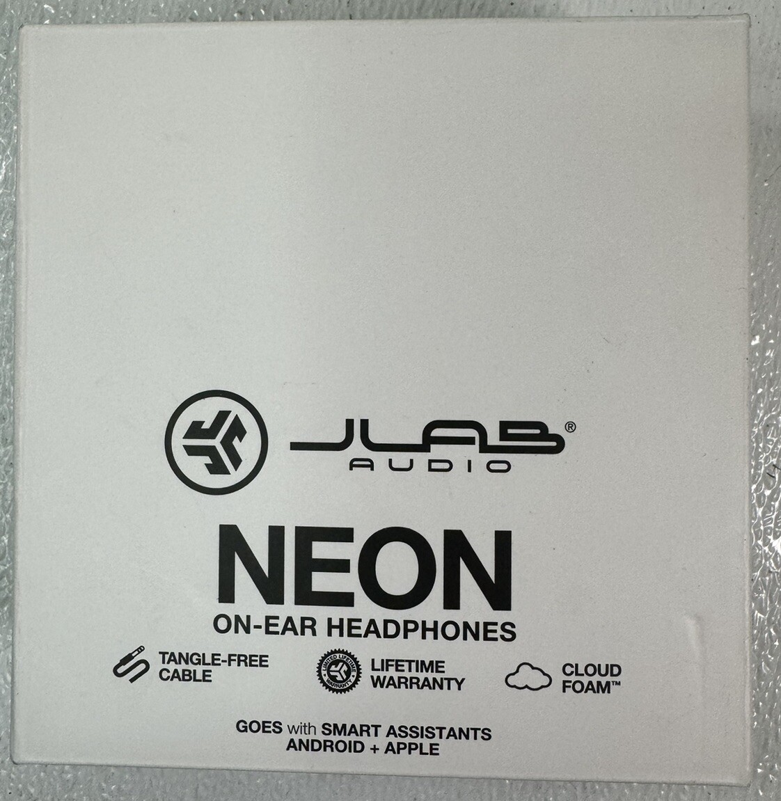 JLAB NEON ON EAR WIRED HEADPHONES BLACK COLOR – NEW