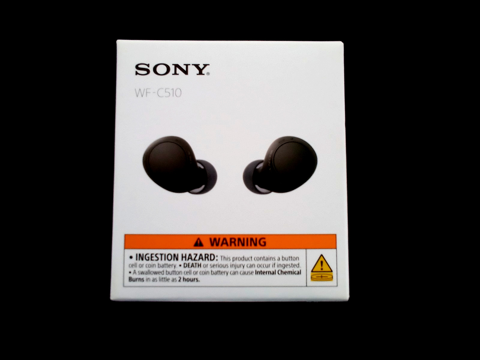 SONY WF-C510 TRULY WIRELESS IN-EAR HEADPHONES, & 22 HRS BATTERY LIFE (BLACK) NEW