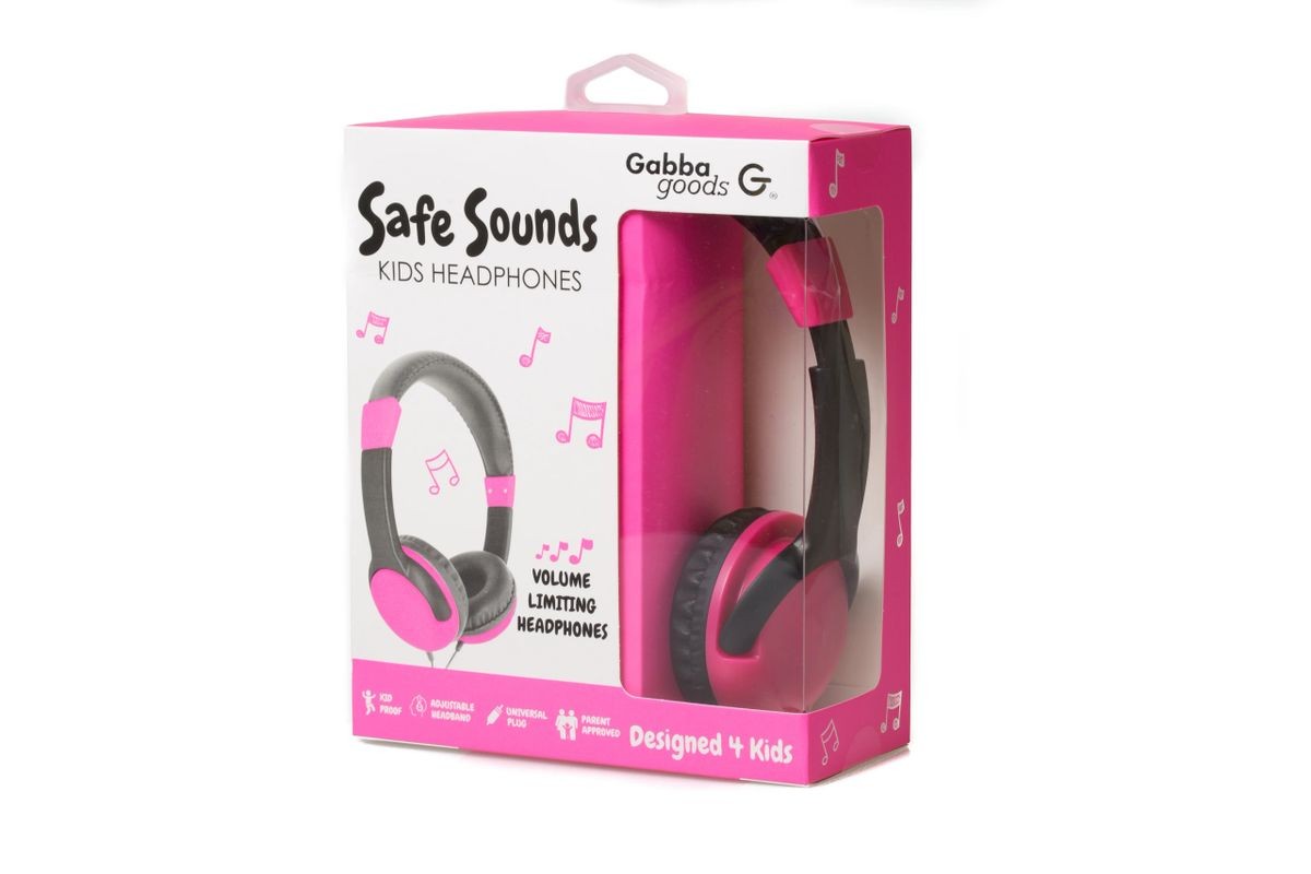 Gabba Goods Child’s Casual Listening Over-Ear Headphone, Pink