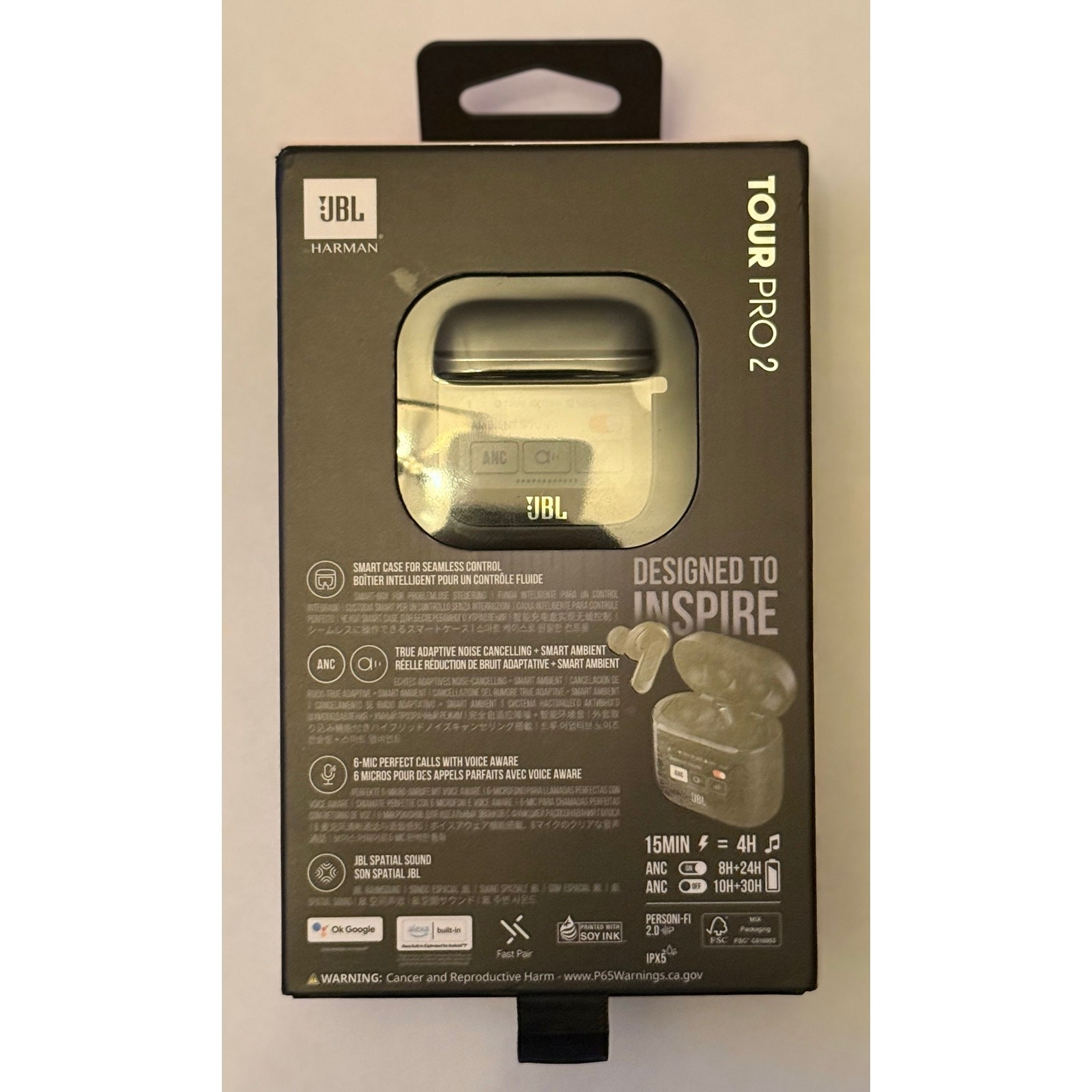 JBL Tour Pro 2 Wireless Earbuds