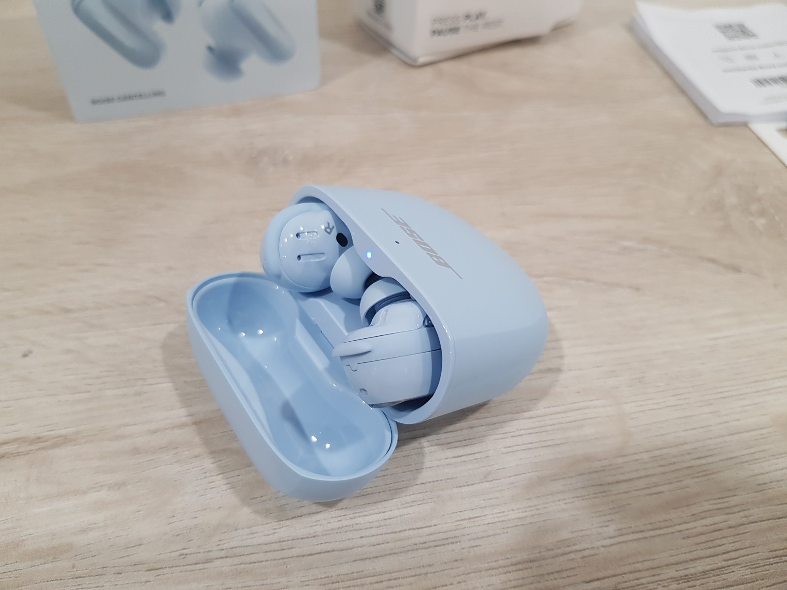 Bose QuietComfort Ultra Wireless Noise Cancelling In-Ear Earbuds Moonstone Blue