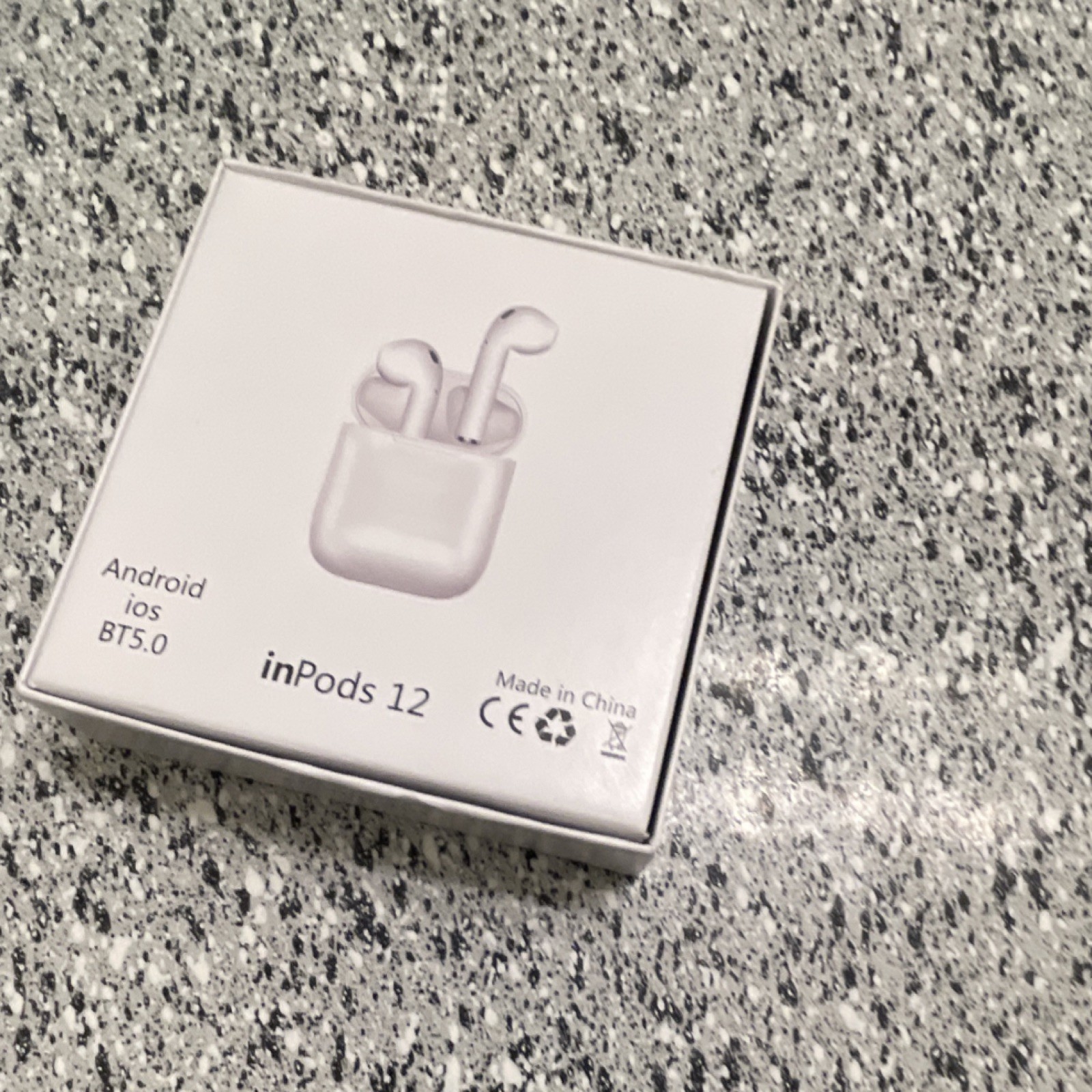 inPods 12 Bluetooth Wireless Earbuds White Android iOS BT5.0 Made in China