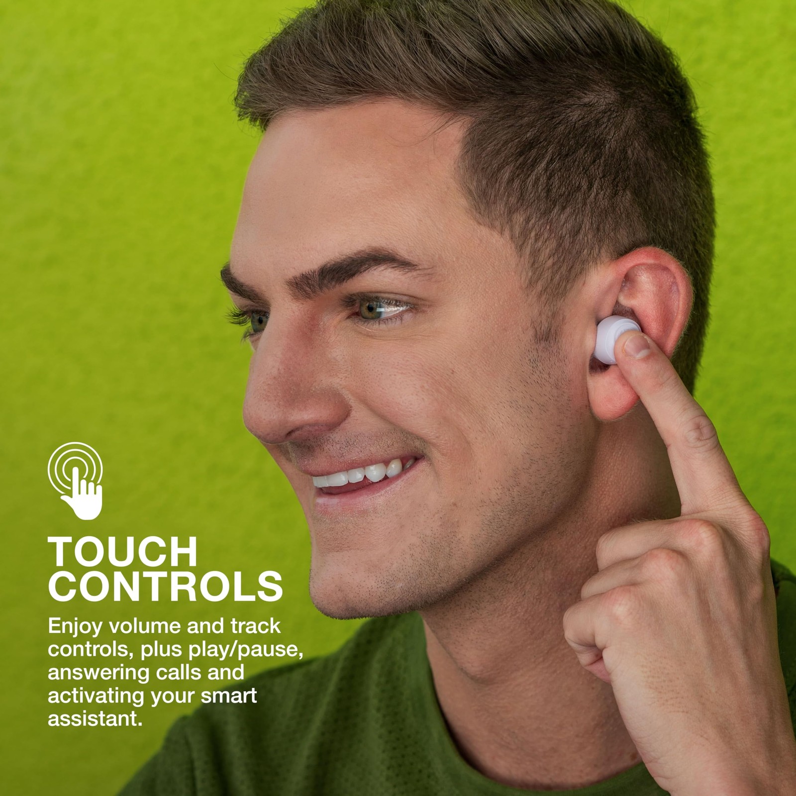 JLab Go Air Pop True Wireless Bluetooth Earbuds & Charging Case, Lilac, Dual