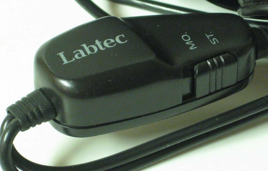 Labtec Elite-825 Stereo Heaphones – Black – Elite 825 – EUC