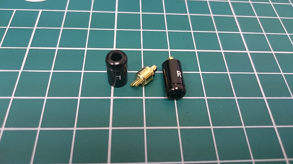 High End Gold Plated Shure pins Connector Plug with Shell (Screw Type)