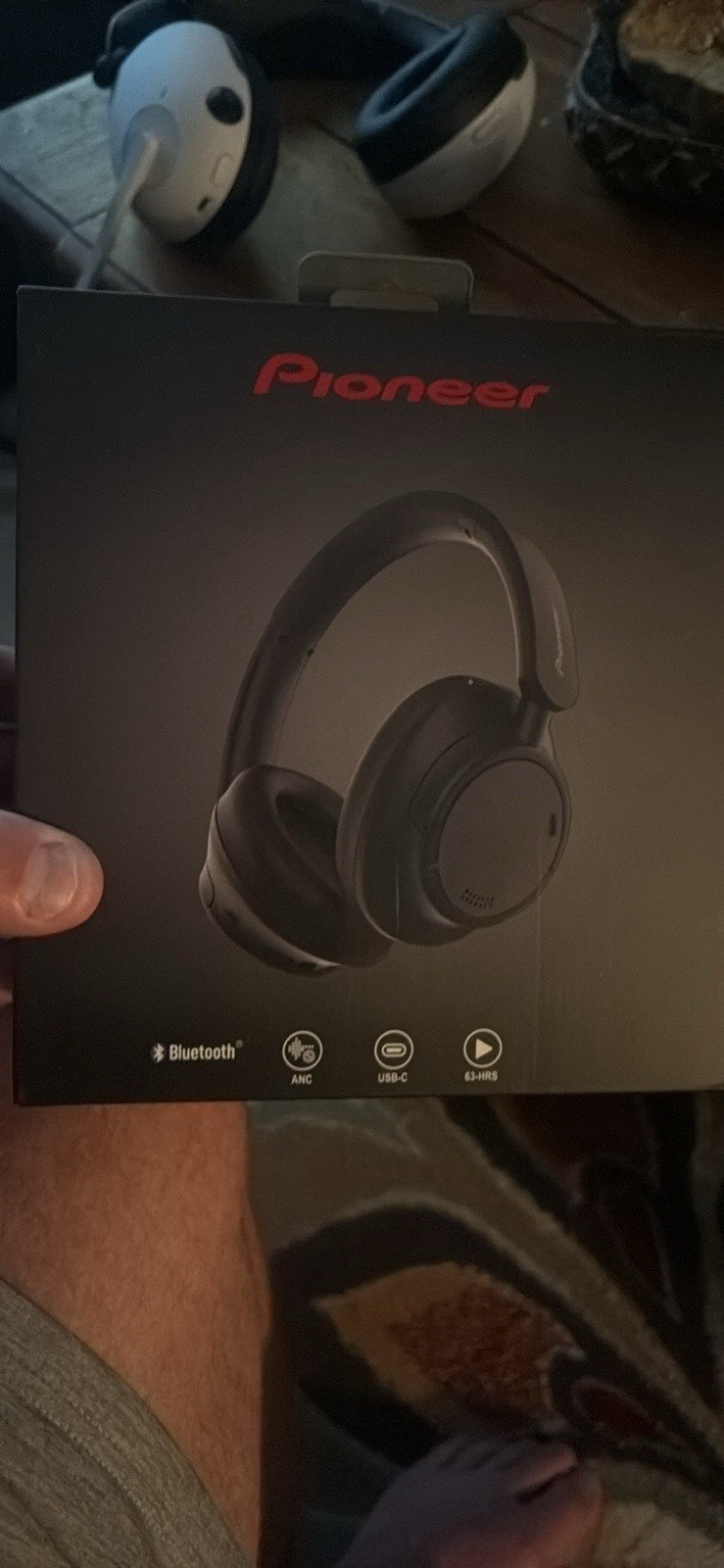 Pioneer A35-BK Bluetooth Headphones ANC USB-C Black Built-In Mic Over-Ear