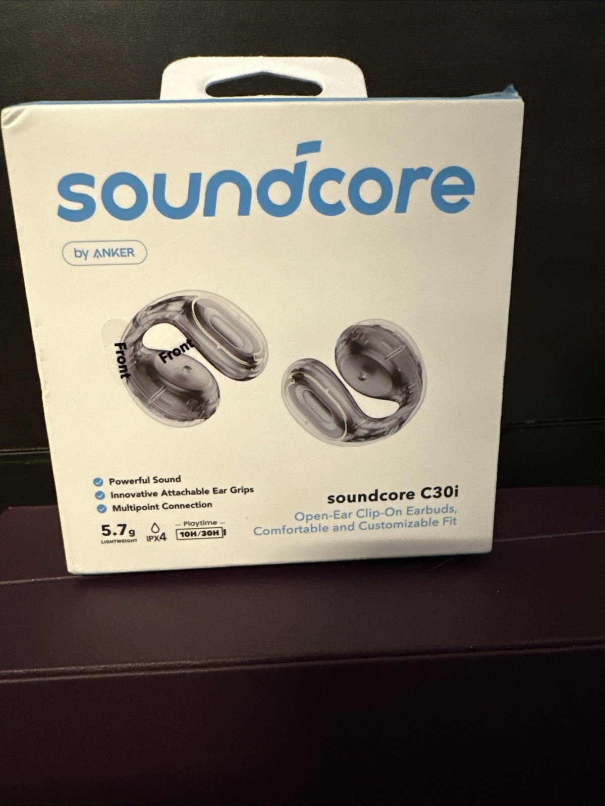 Soundcore C30I by Anker, Open-Ear Earbuds, Clip-On Headphones, Brand New