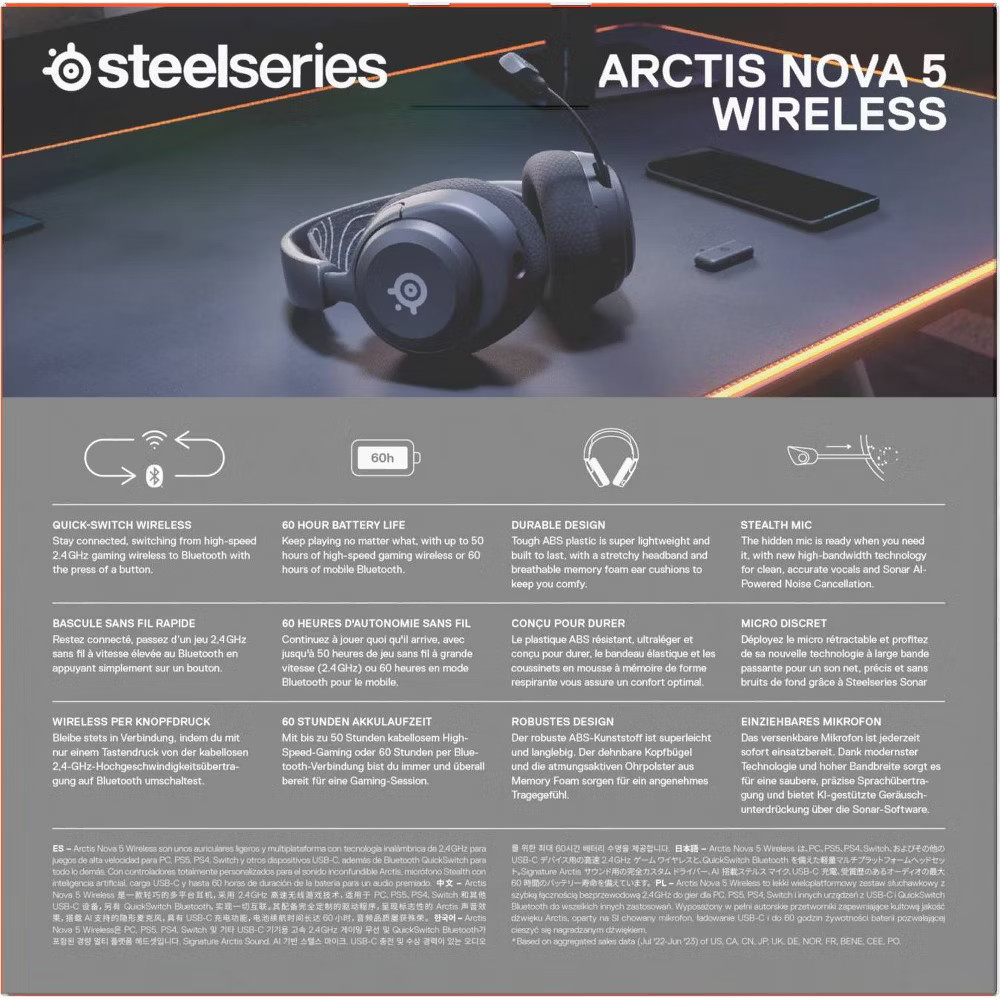 SteelSeries Nova 5 PC Headset