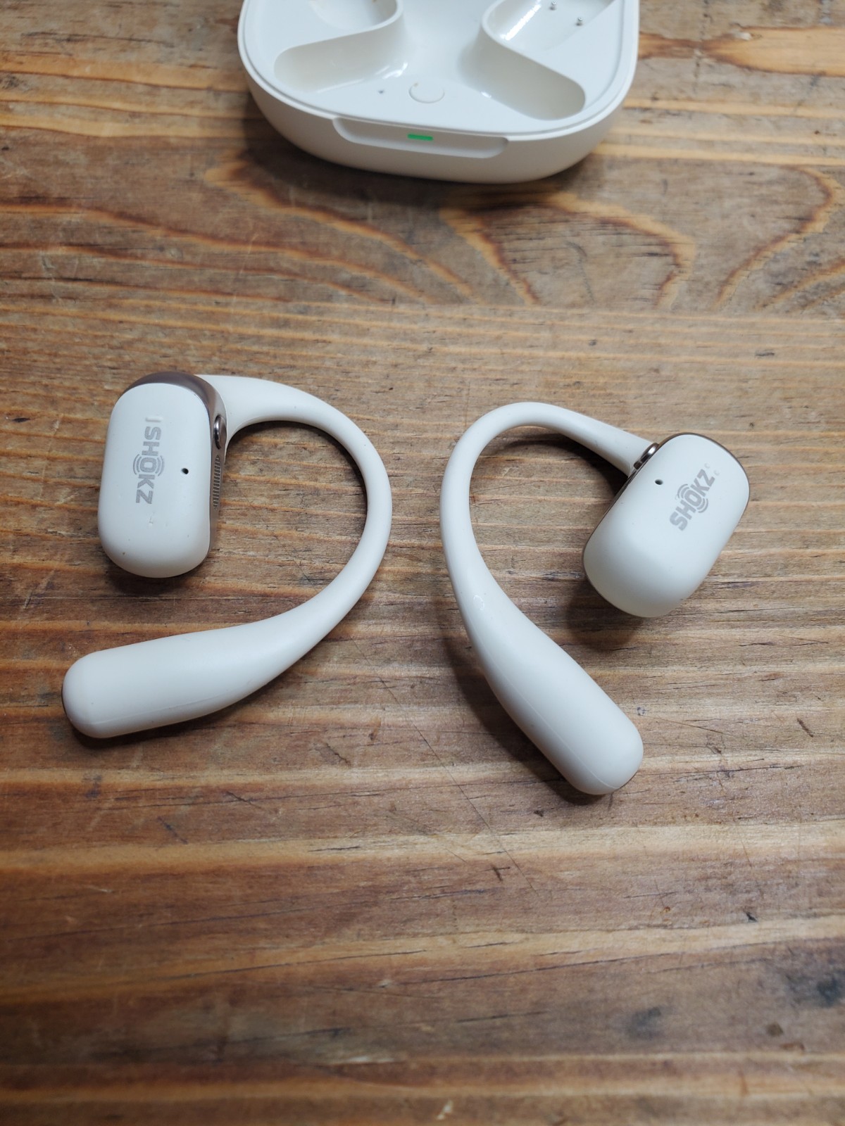 Shokz OpenFit 2 Wireless Open-Ear Earphones – Biege (T920 ) Great Condition
