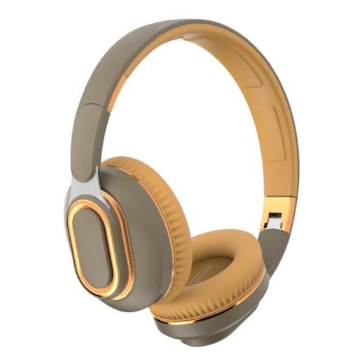 H7 Bluetooth Wireless Over Ear Headphones – 1.5m Audio – Brown-Green