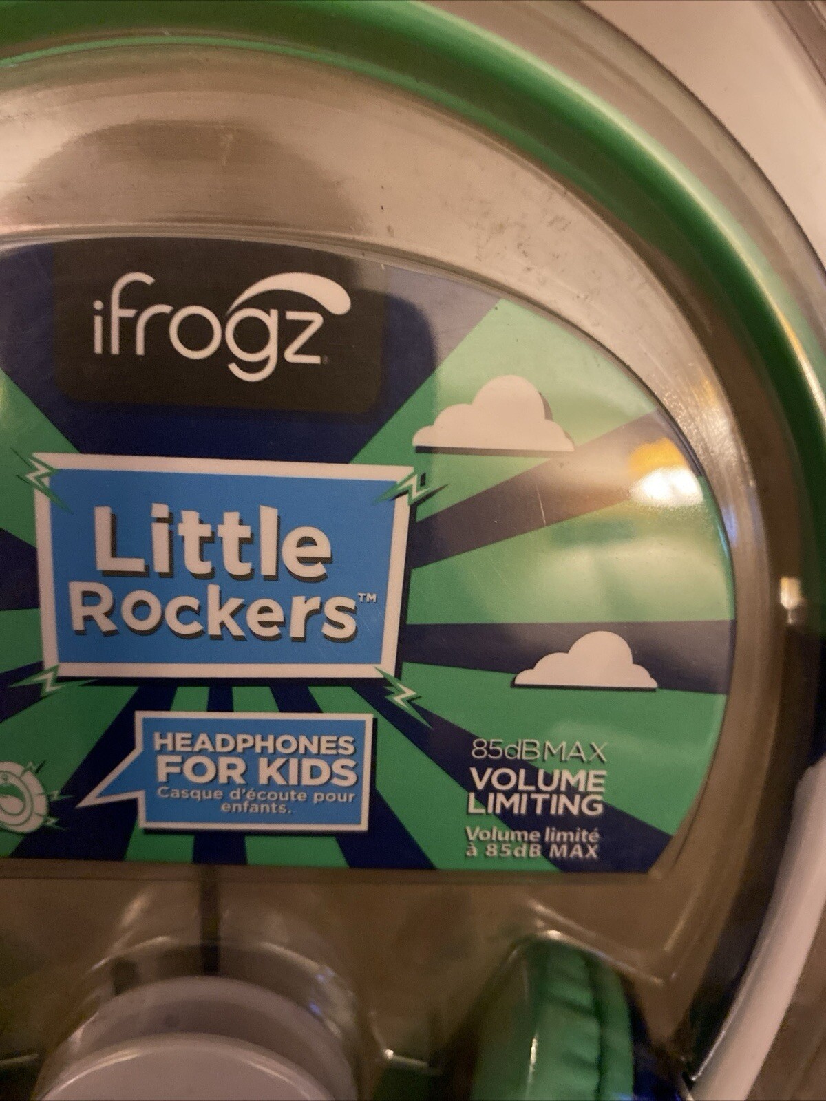 ifrogz Headphones Little Rockers Ear Green Blue White Train Airplane Racecar New