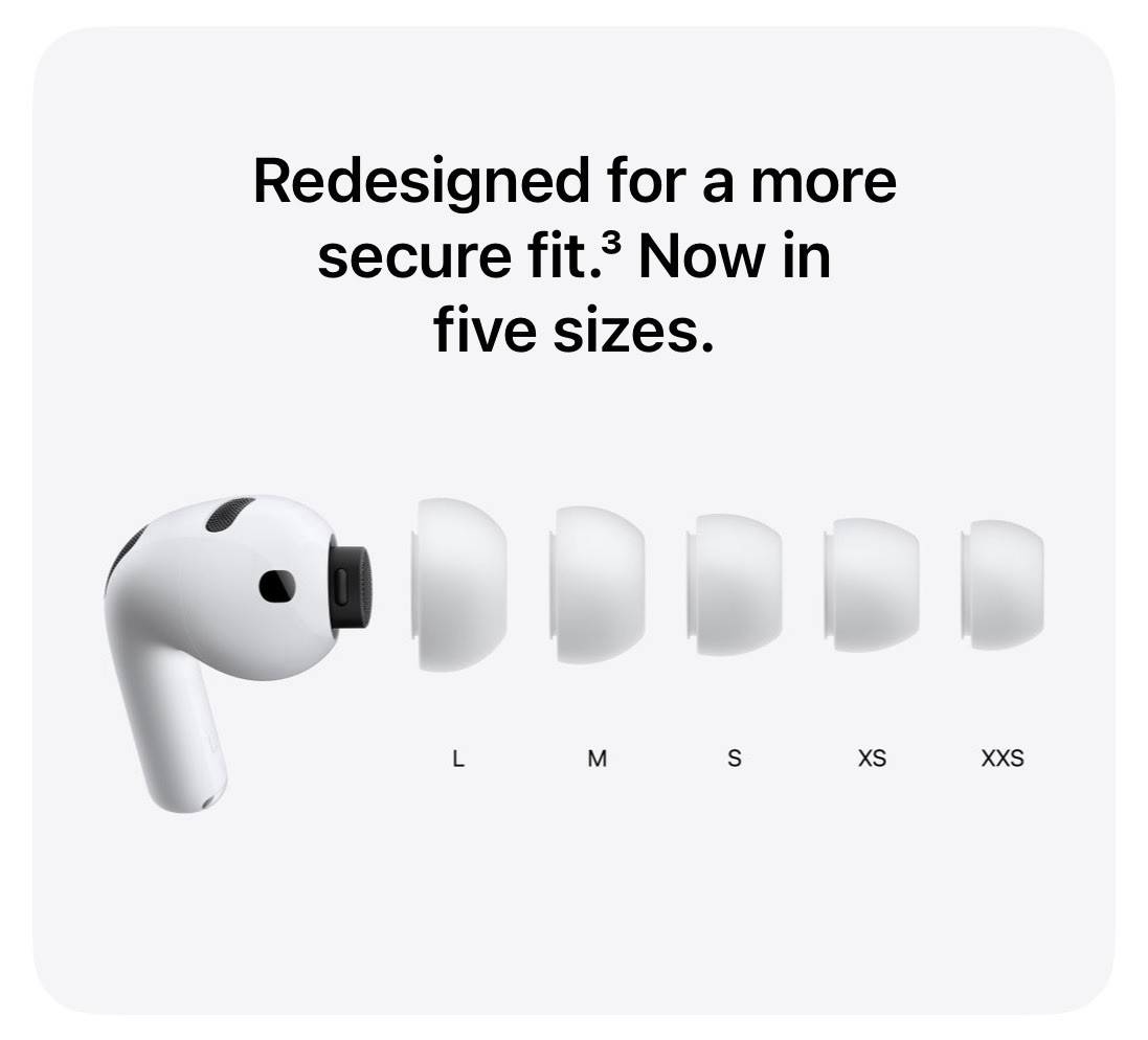 Apple AirPods Pro 3 In-Ear Earbuds Bluetooth Active Noise Cancellation