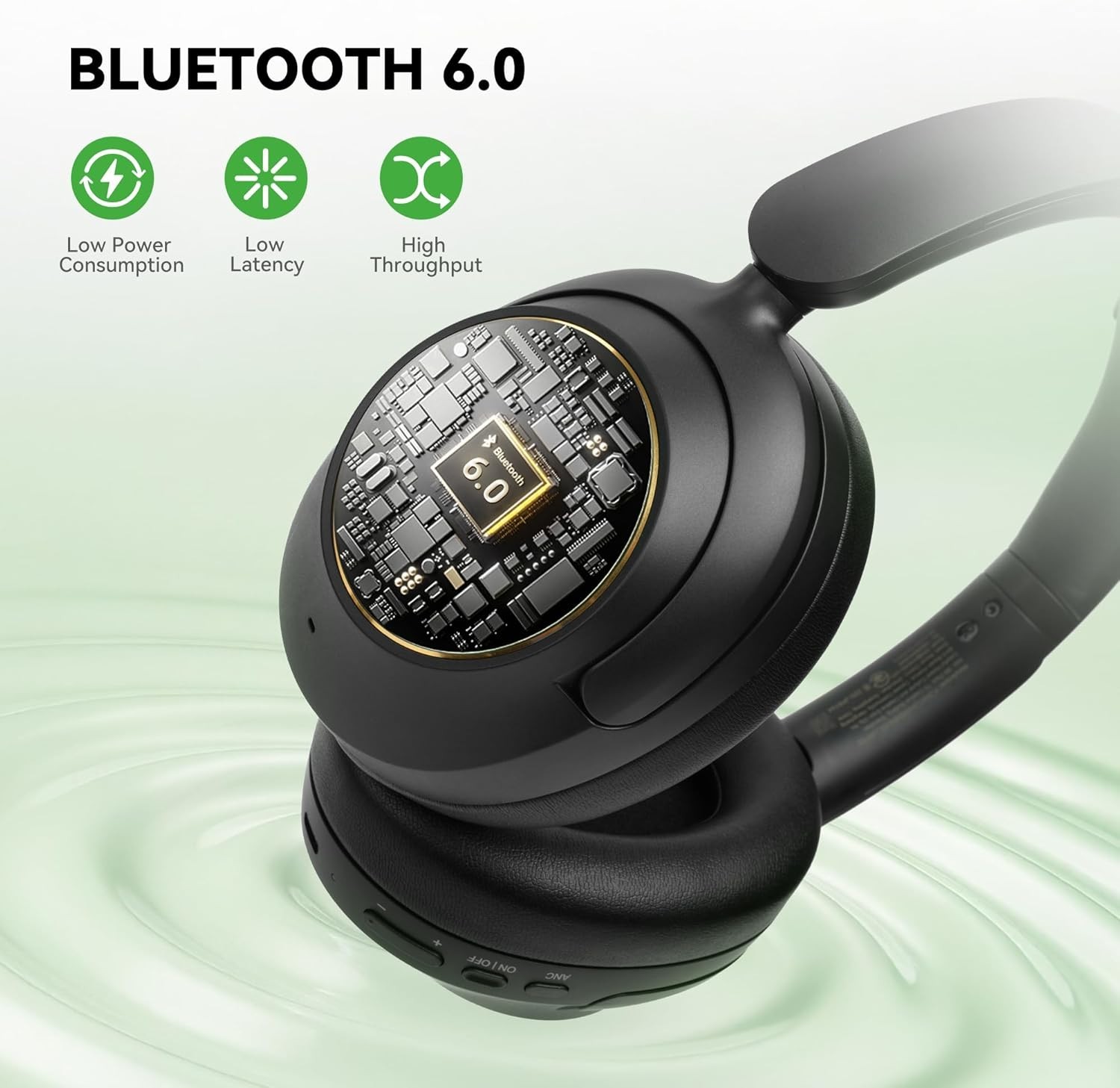 OneOdio Focus A6 Hybrid Active Noise Cancelling Headphones LDAC Hi-Res Lossless