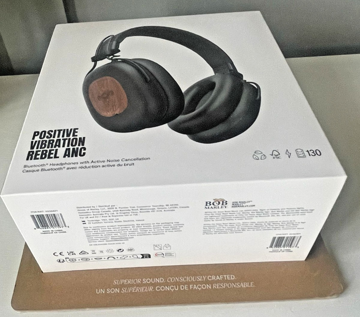 House of Marley Positive Vibration Rebel ANC Headphones New in Box BT 5.4