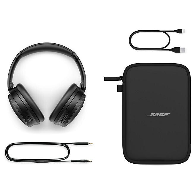 New Bose QuietComfort Noise Cancelling Headphones with Soft Case [SC] – Black