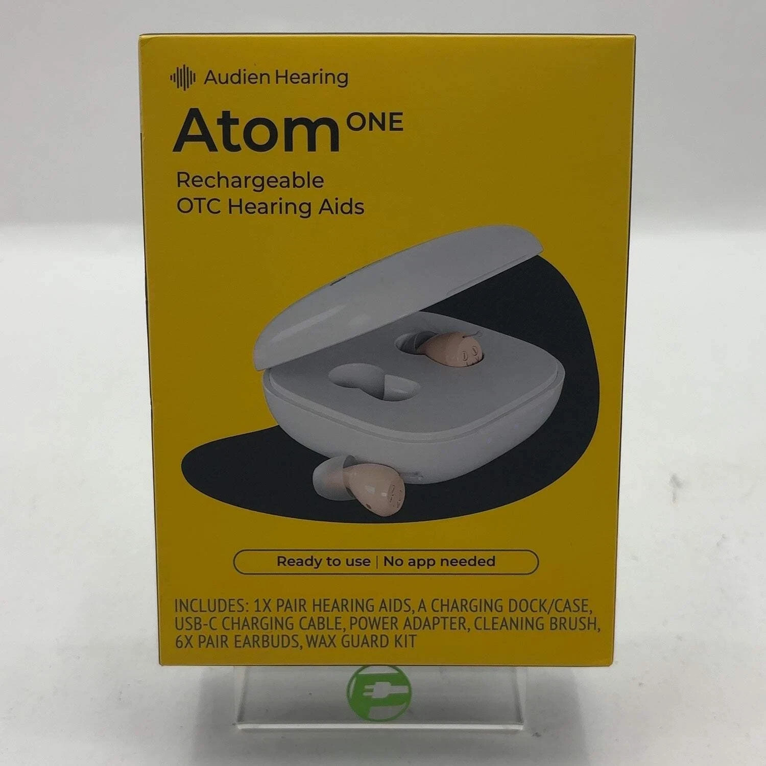 New Audien Hearing Atom One Rechargeable OTC Hearing Aids