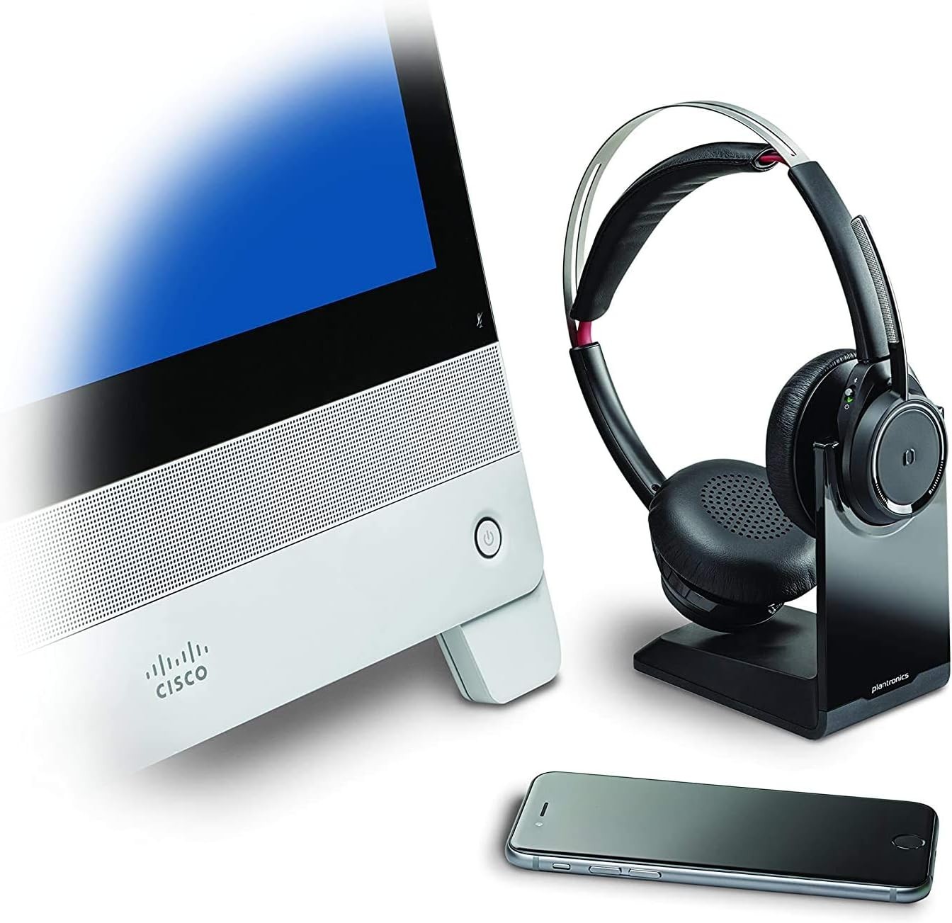 Plantronics B825 Voyager Focus Bluetooth USB Headset -Active Noise Cancellation