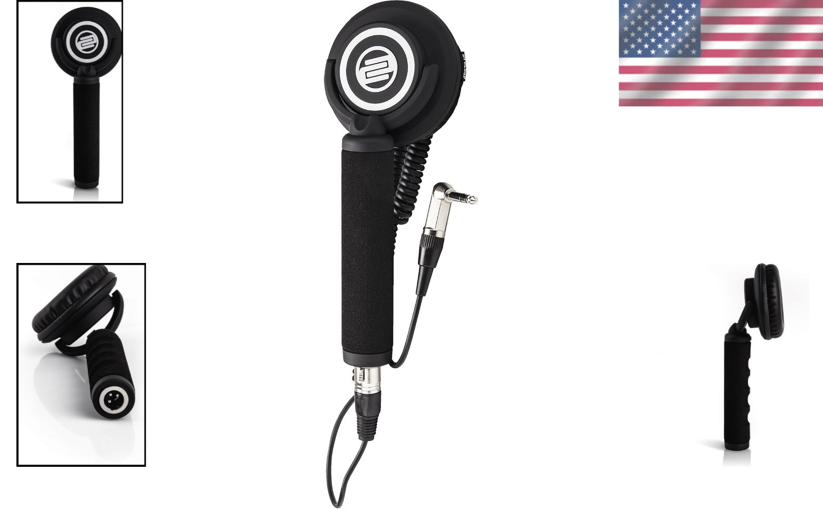 Wired DJ Headphone: RHP-10 Mono, 50mm Driver, XLR, Sound Isolation, Faux Leather