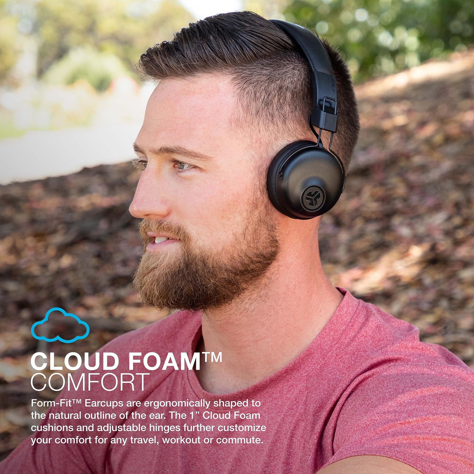Bluetooth Headphones 30 Hour Playtime EQ3 Sound Wireless Control Lightweight