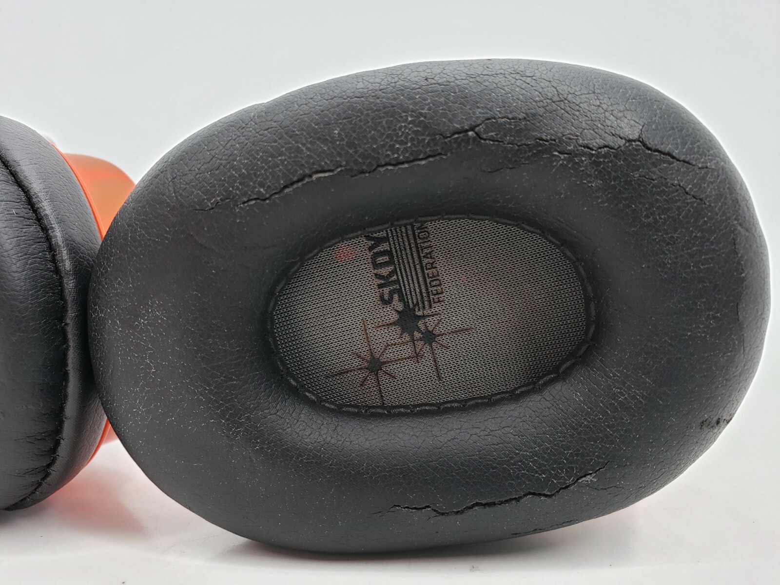 Genuine Skullcandy (SKDY) Federation Orange & Black Agent Headphones **READ**