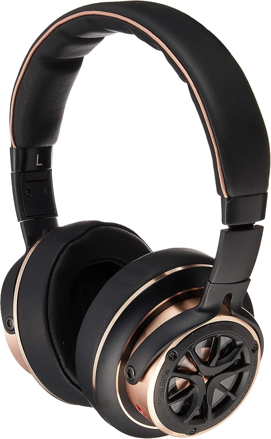 1MORE H1707 Triple Driver Over Ear Headphones Gold Hi-Res