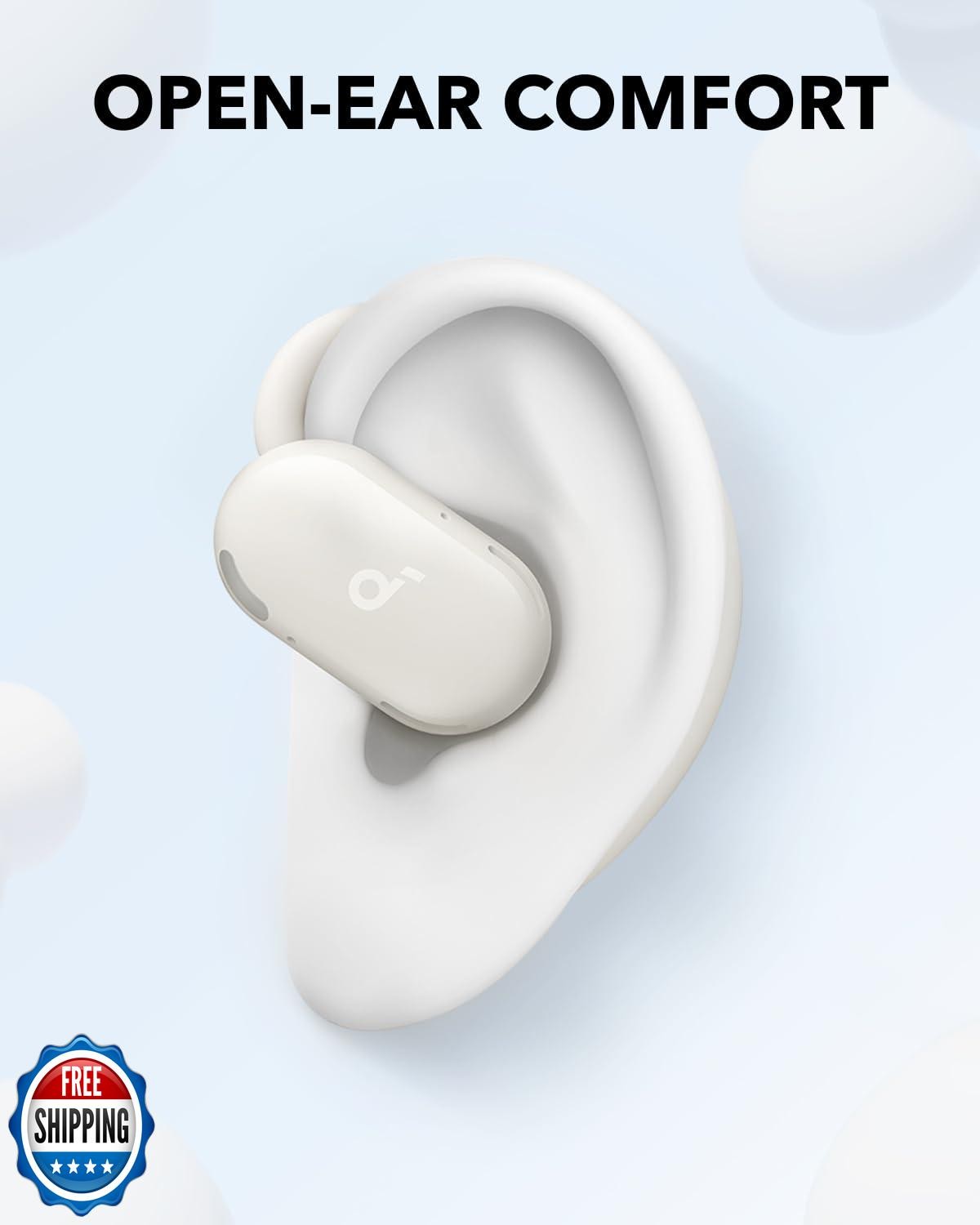 Soundcore V20i by Anker Open-Ear Headphones, Adjustable Ear Hooks