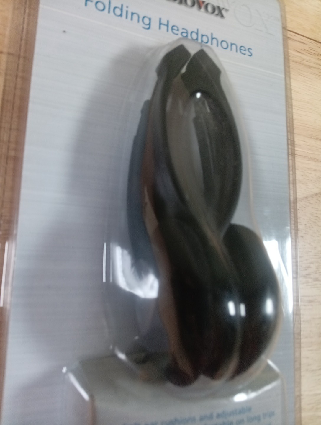 Audiovox Folding Headphones Compact Adjustable Headband New