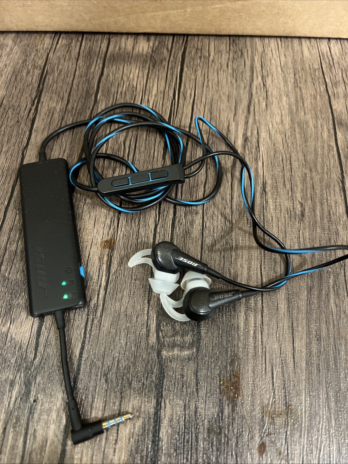 Bose QuietComfort 20 Headphone Noise Cancelling QC20 Earbuds Blue/Black – TESTED