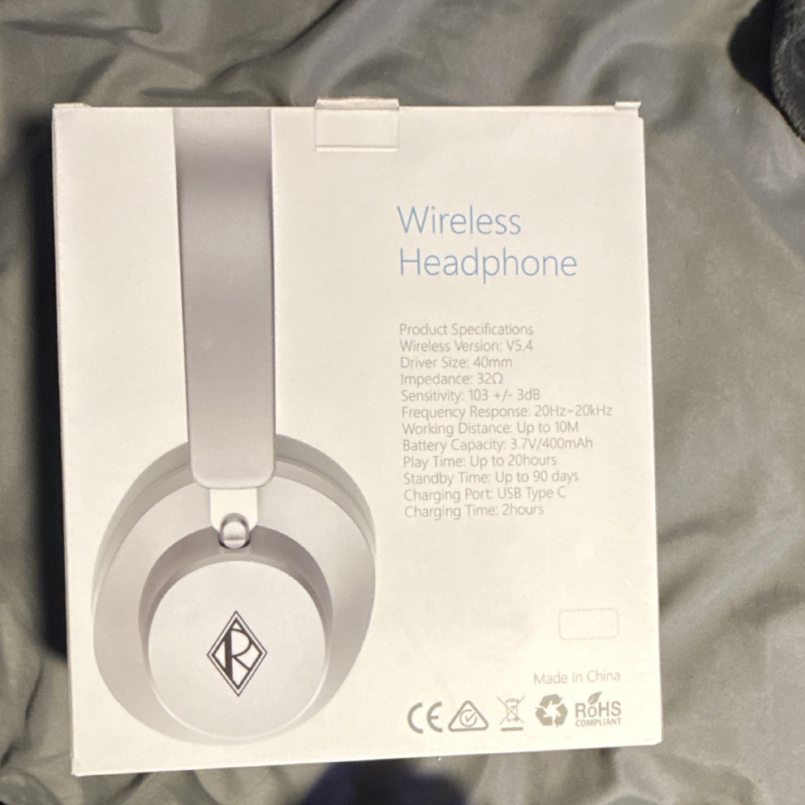 Ralph Lauren Unisex Wireless Headphones Gray/Silver