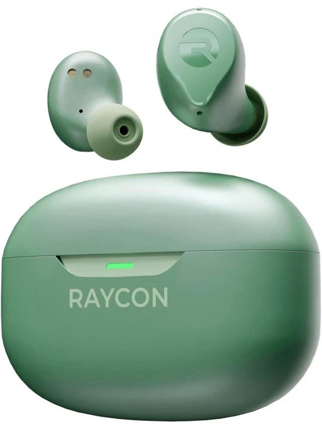 Raycon Everyday Earbuds Plus Wireless Bluetooth Headphones Charging Case – Green