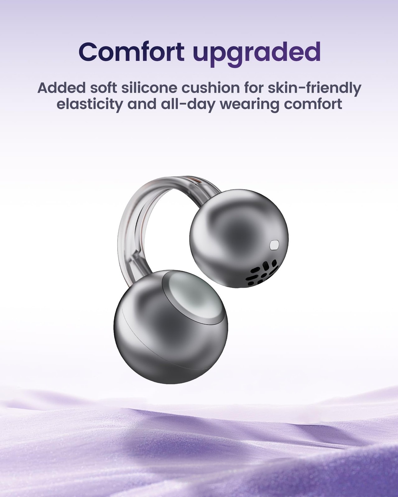 Mojawa Starclip Open-Ear Wireless Bluetooth Headphones Clip-On Earbuds Soft