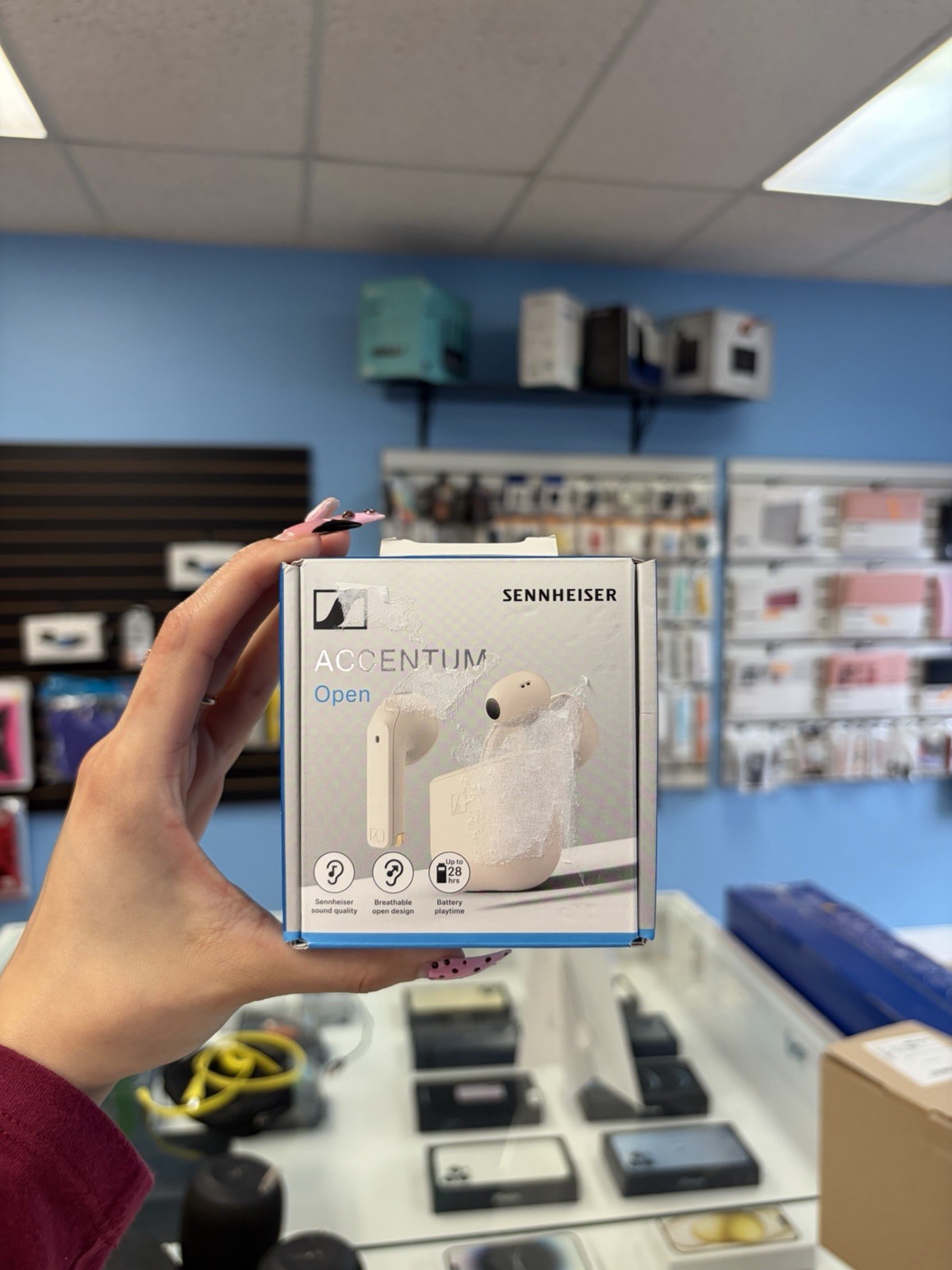Sennheiser ACCENTUM Open Wireless Earbuds – Cream New