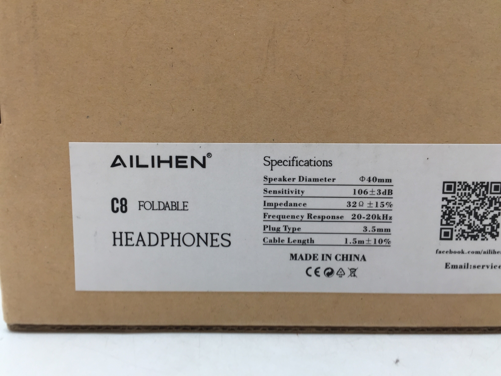AILIHEN C8 Headphones Wired, On-Ear Headphones with Microphone FREE S/H
