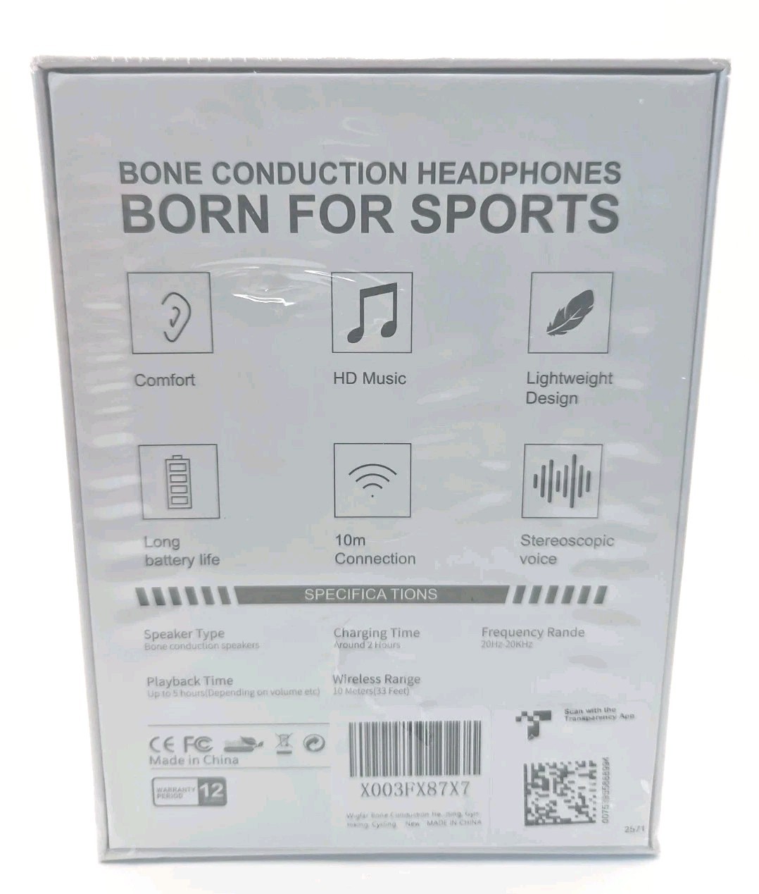 Wigfar Bone Conduction Sport Headphones