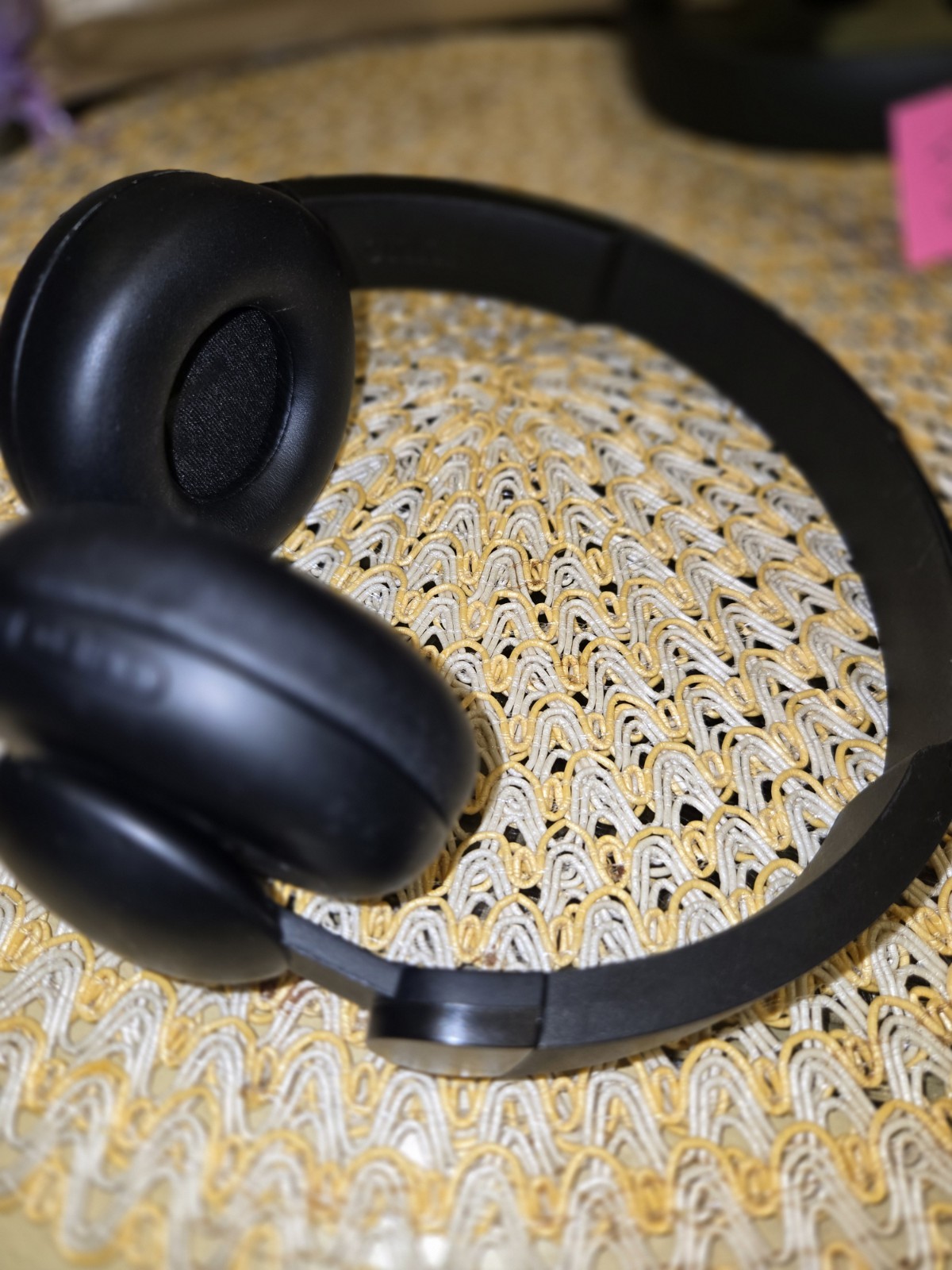 ONN Wireless Ear Headphones, Bluetooth, Microphone, Black Charger Not Included