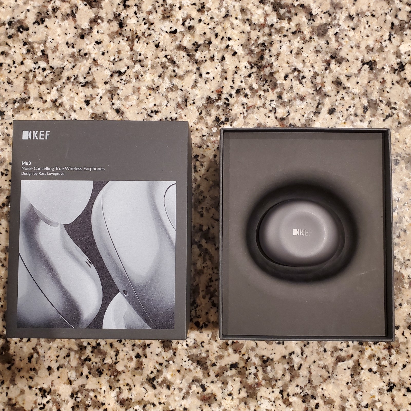 KEF Mu3 Noise Cancelling True Wireless Earphones (Charcoal)