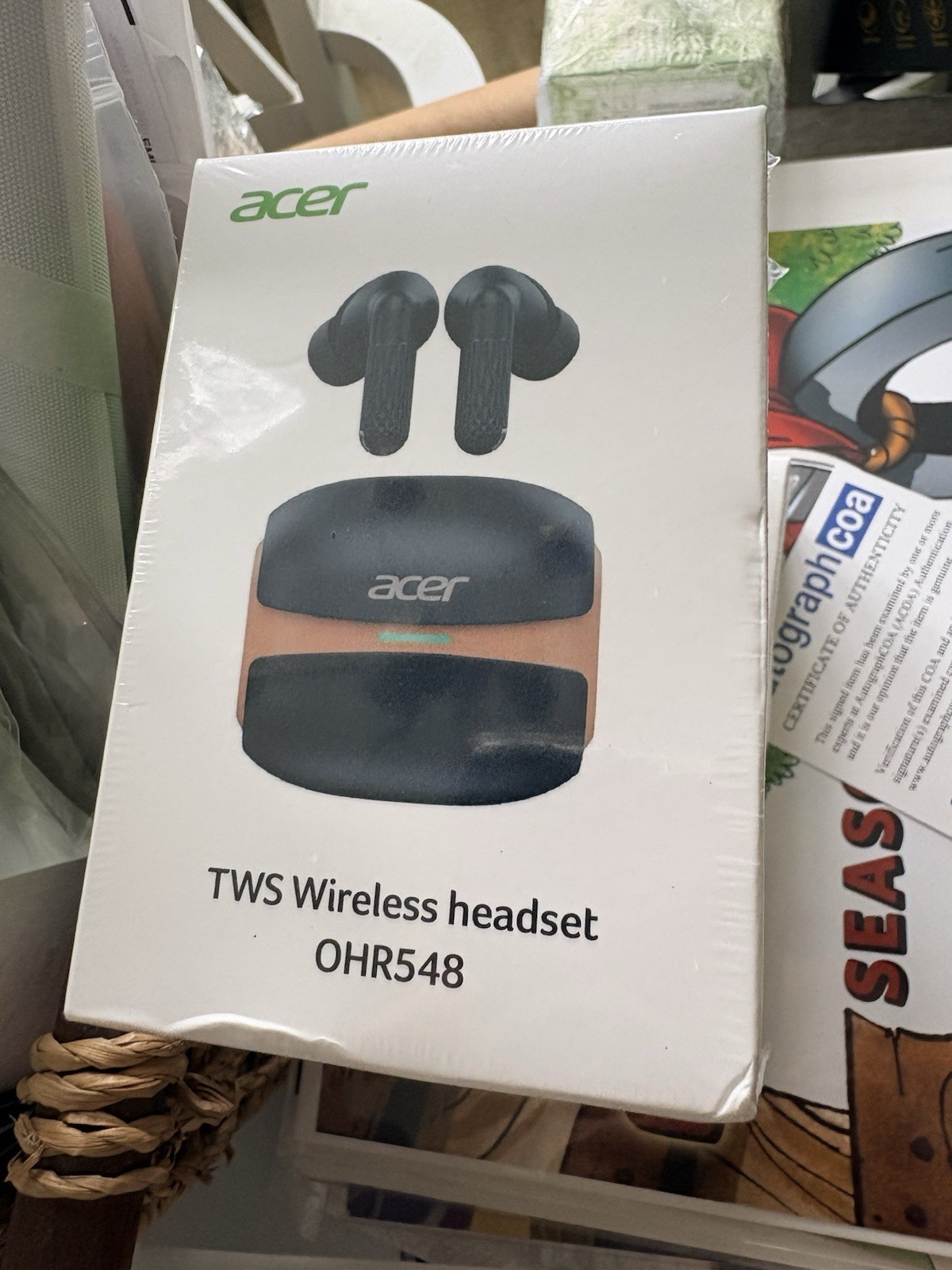 ACER WIRELESS HEADSET YELLOW OHR548 BRAND NEW IN BOX NEVER OPENED