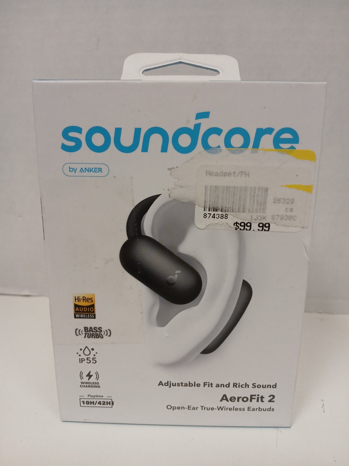 Soundcore AeroFit 2 Open-Ear True Wireless Earbuds, Black