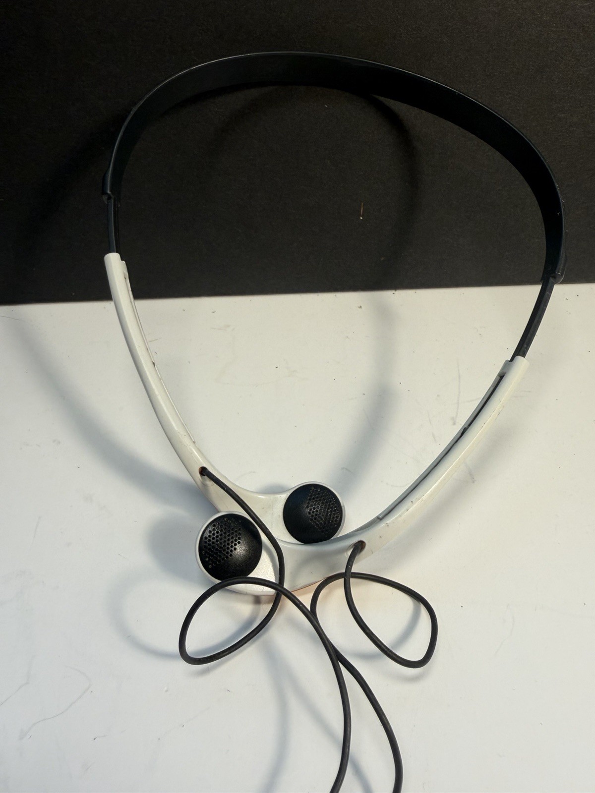 Sony MDR-W014 Sports Walkman White Orange In-Ear Headphones 3.5mm Jack Tested