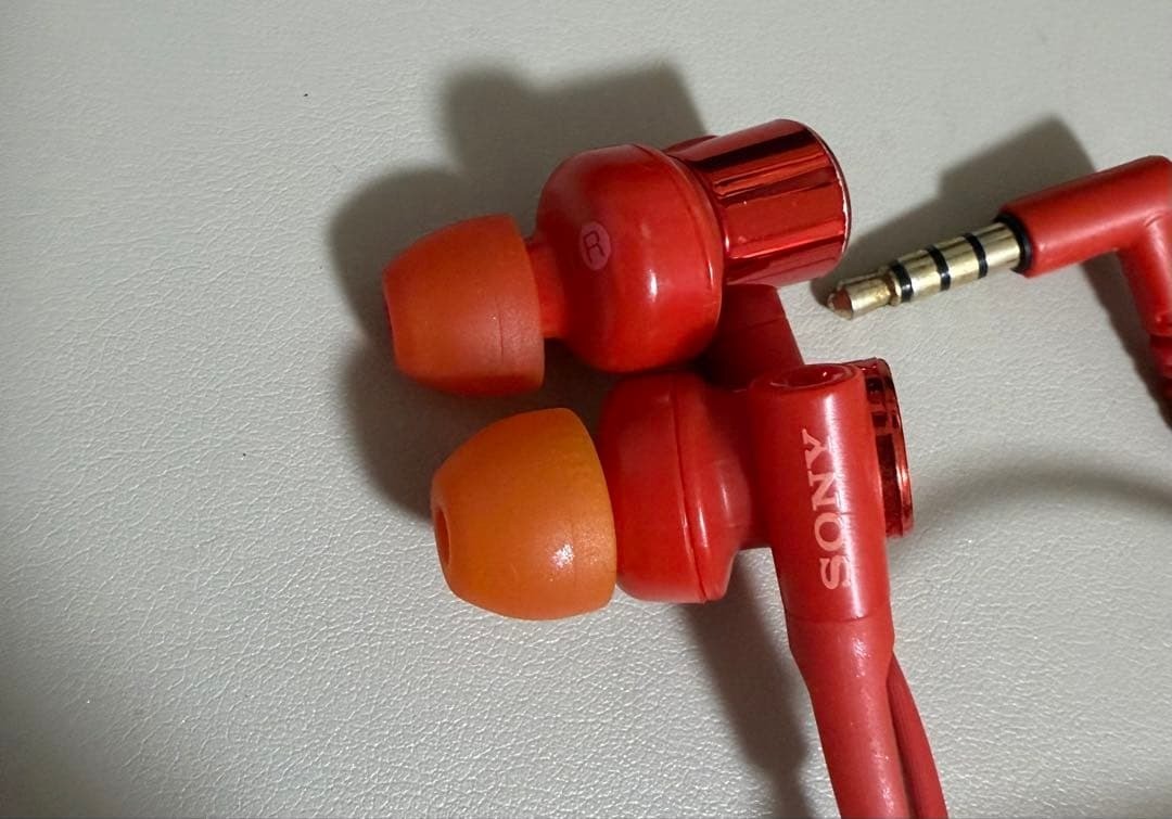 Sony MDR-XB55AP R Extra Bass In-Ear Headphones Red