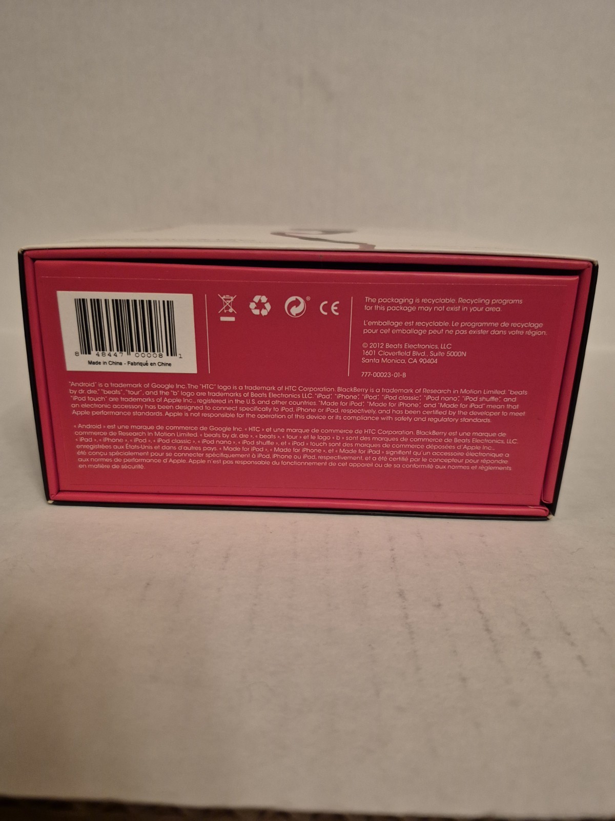 Beats by Dr. Dre Beats Tour Red/ Black 777-00023-01-B Wired In-Ear Headphones