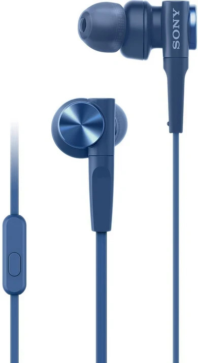 Sony MDR-XB55AP Wired In-Ear Headphones – Black and Blue