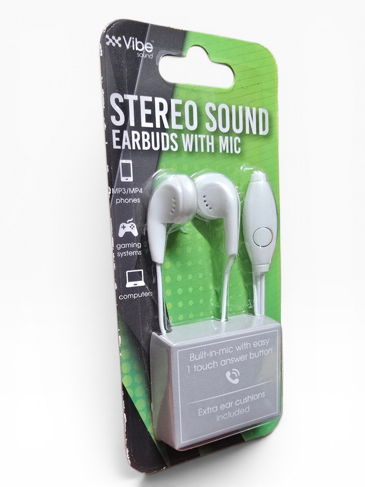 Choose Your Color Vibe Sound Stereo Earbuds With Mic 3.5mm Wired Headphones