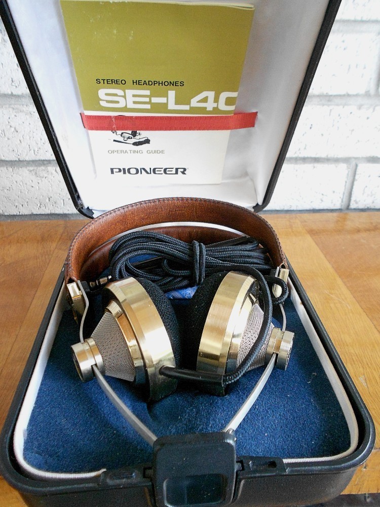 Pioneer SE-L40 headphones IN CASE vintage retro Fostex Focal Technics grouping