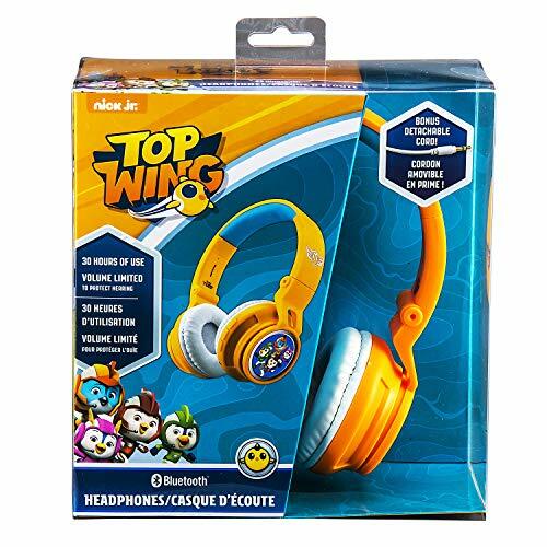eKids Wireless Headphones for Kids, Bluetooth w/ Built In Mic – Top Wing Cartoon